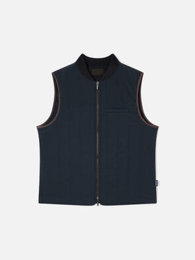 Wendeweste Spencer aus Wollmischung in Navy blue 