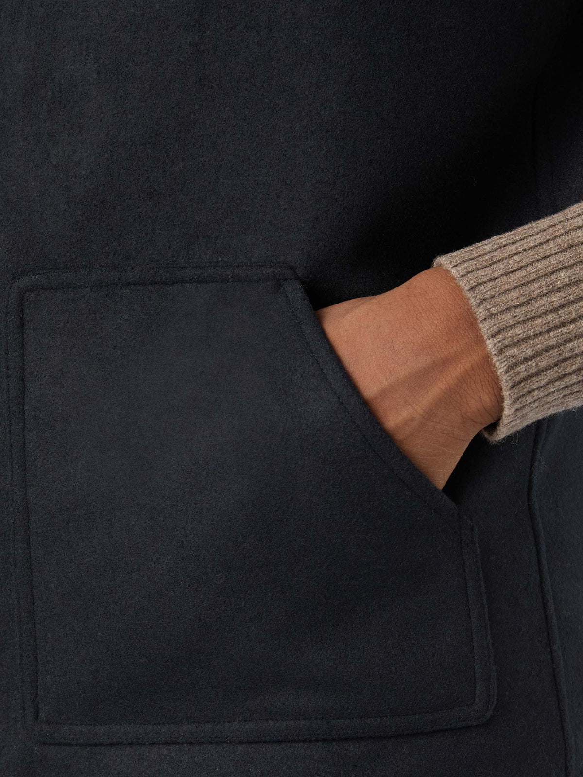 Wendeweste Spencer aus Wollmischung in Navy blue 
