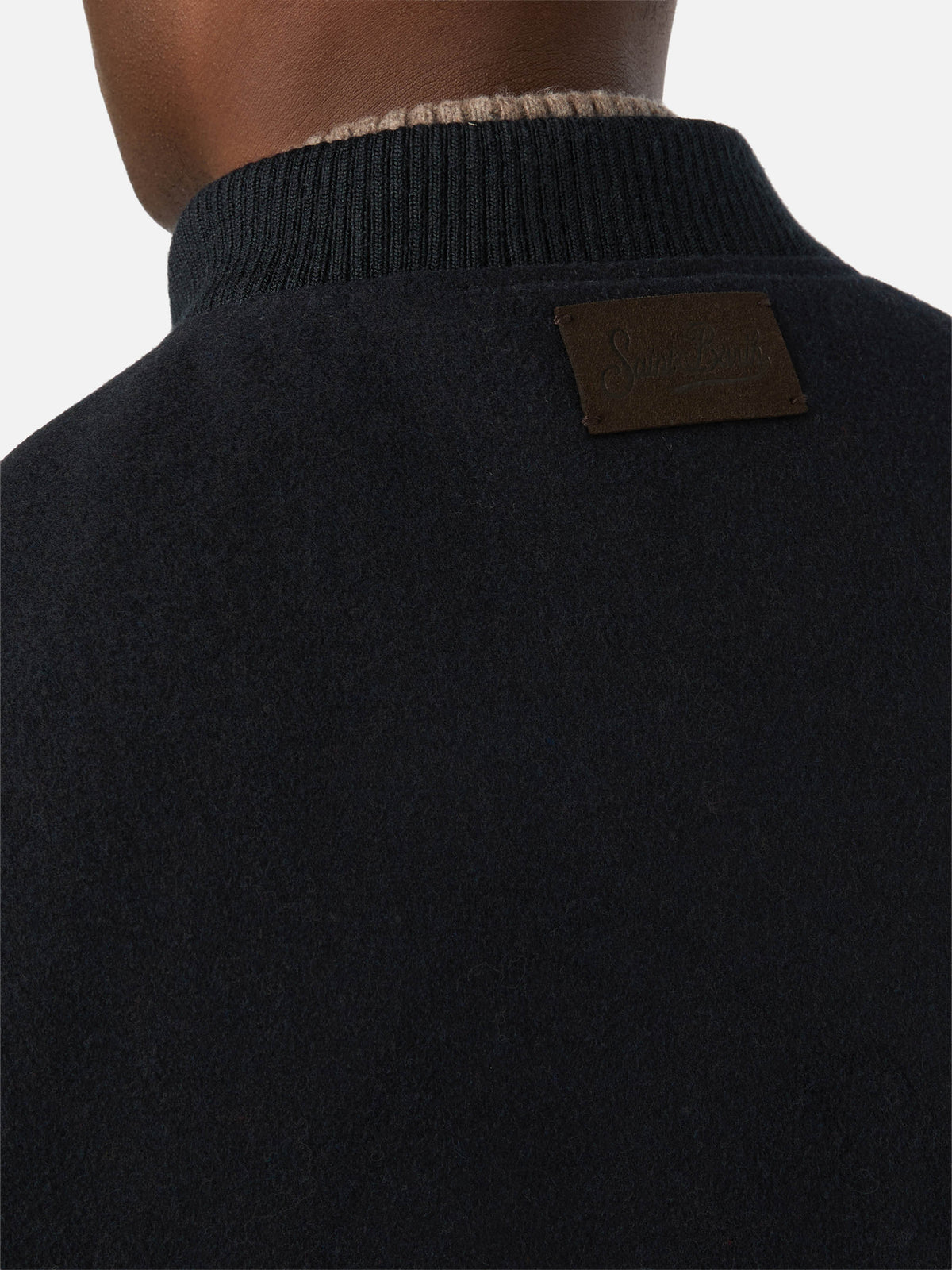 Wendeweste Spencer aus Wollmischung in Navy blue 