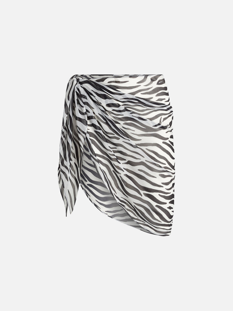 Woman zebra short pareo Sery