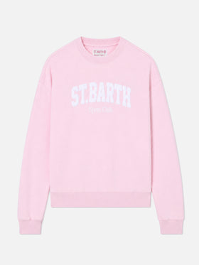 Sweatshirt Pink Stardust avec logo effet éponge en relief et broderie Sport Club 