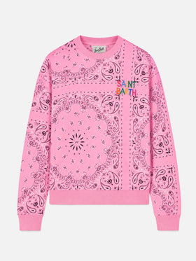 Sweatshirt mit Stardust pink Bandana-Print 