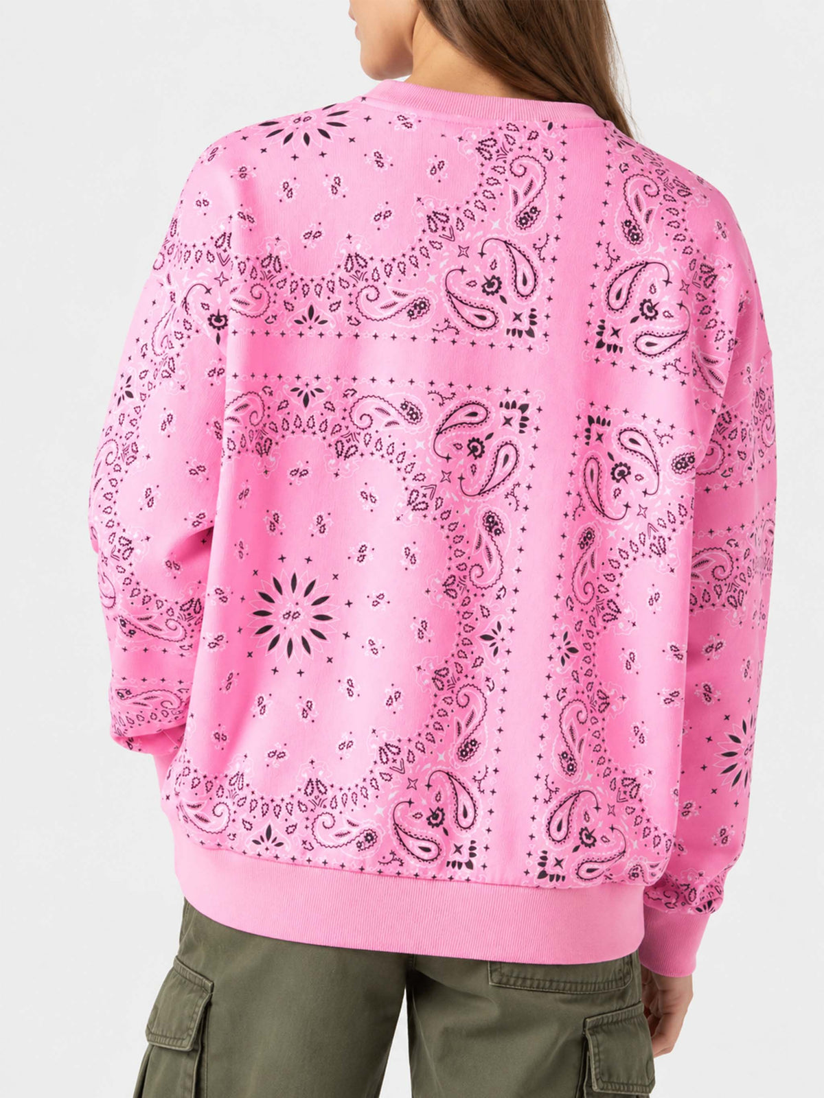 Sweatshirt mit Stardust pink Bandana-Print 