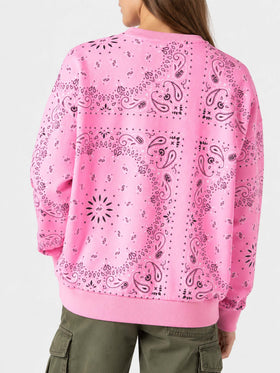 Sweatshirt mit Stardust pink Bandana-Print 