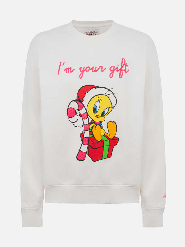 Woman fleece sweatshirt with Tweety print | WARNER BROS - MC2 Saint Barth