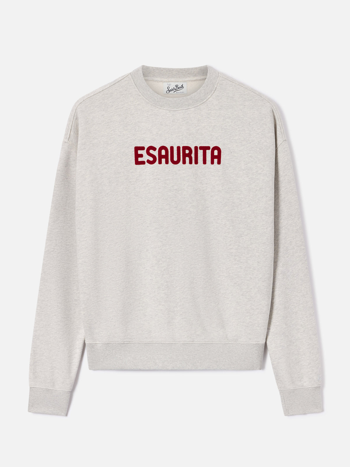 Sudadera Grey Stardust con estampado flocado Esaurita 