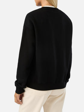 Sweat-shirt Black Stardust avec imprimé glitter Pazzesca 