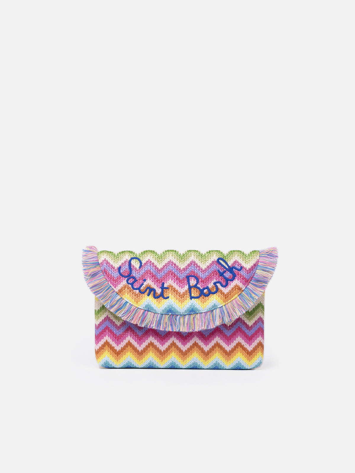 Strohpochette mit Fruchtanhängern