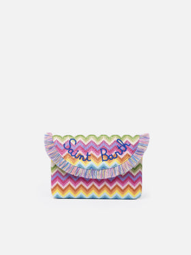 Strohpochette mit Fruchtanhängern