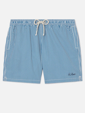 Costume mare Syros a righe bianche e blu
