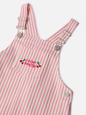 pink denim pinafore dress Harbor Pinafore