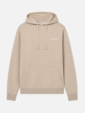 Meliertes beiges Sweatshirt Tribeca mit St. Barth-Stickerei 