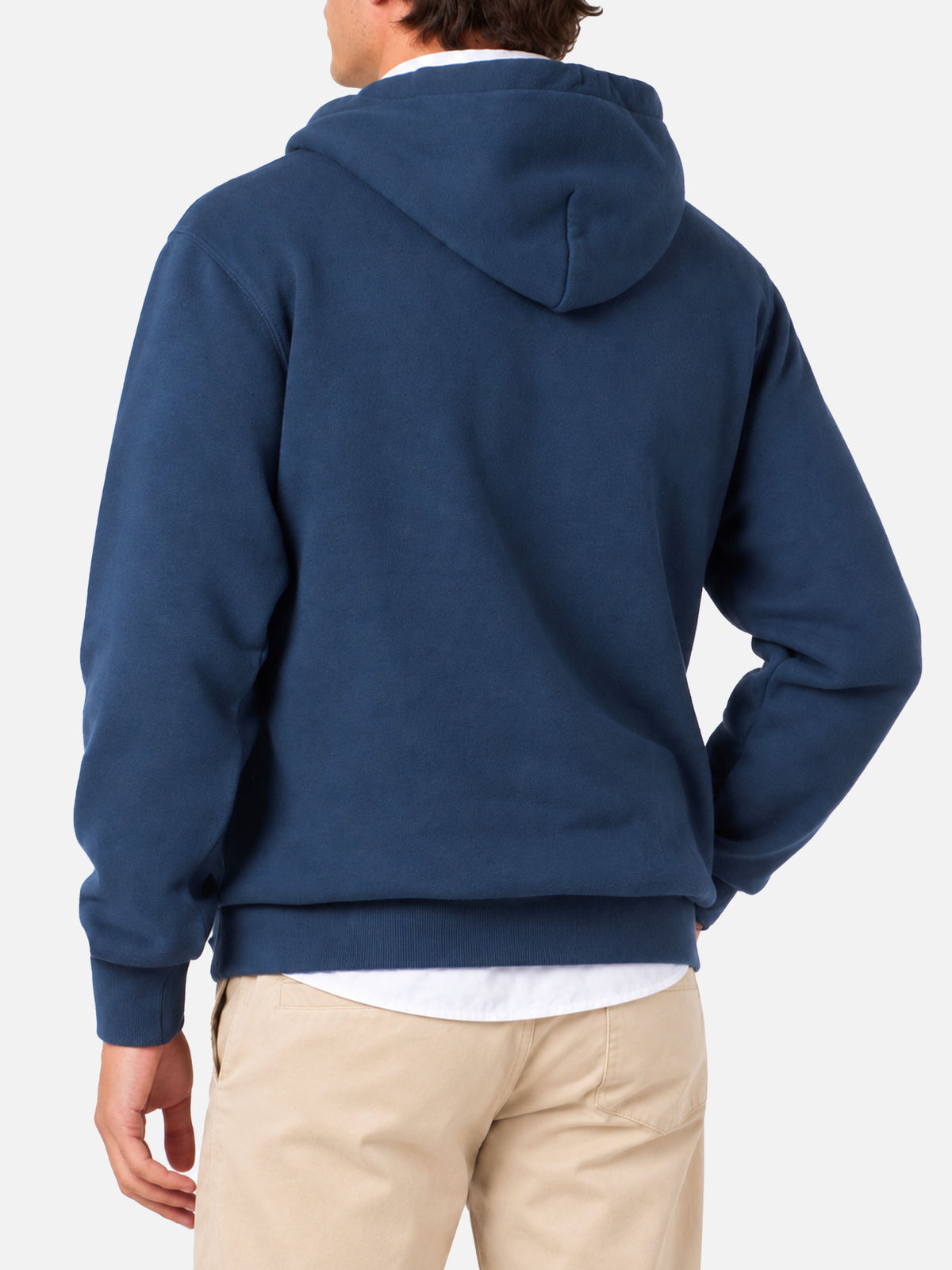 Felpa Tribeca cappuccio patch blu