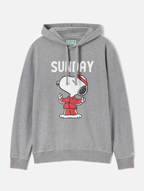 Grey Tribeca cotton hoodie with Snoopy print | Special edition