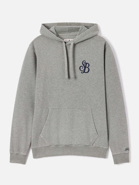 Grey Tribeca cotton hoodie with SB Legacy monogram