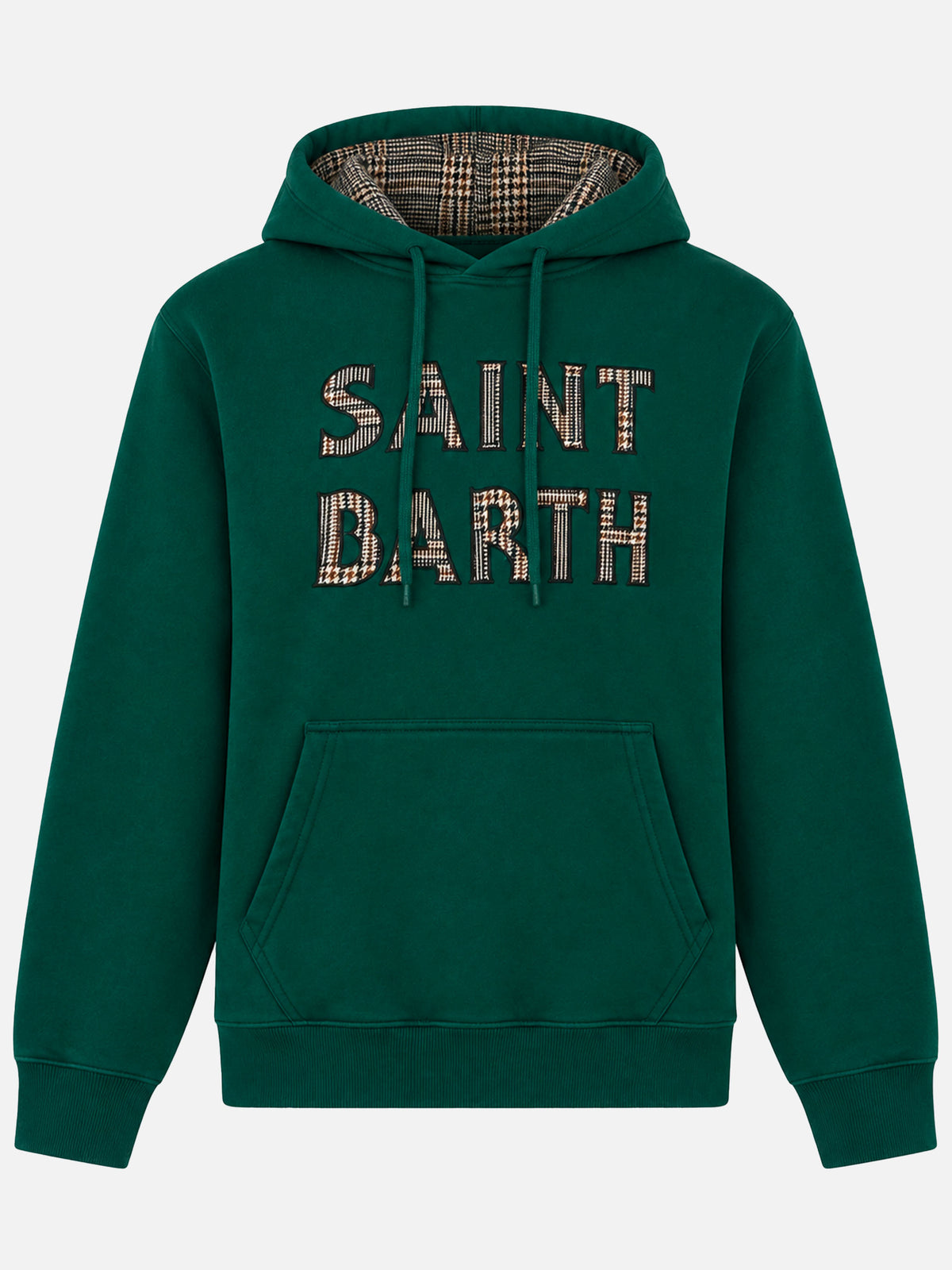 Felpa Tribeca cappuccio patch verde