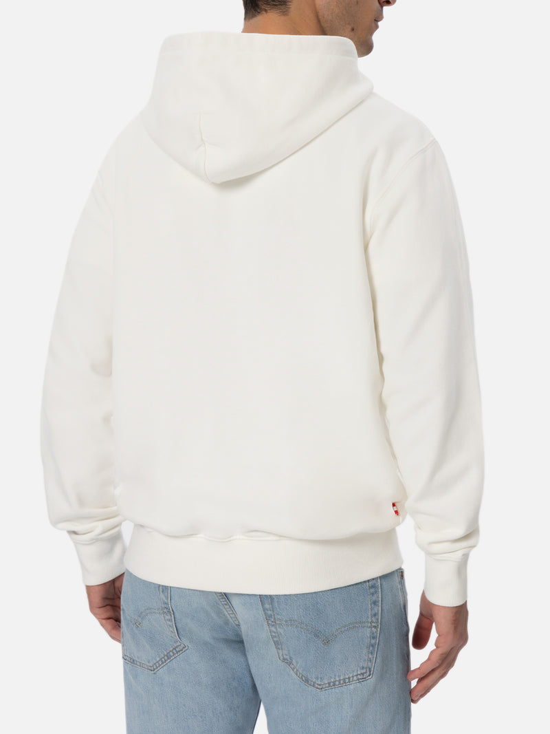 Man off-white sweatshirt Tribeca with St. Barth embroidery