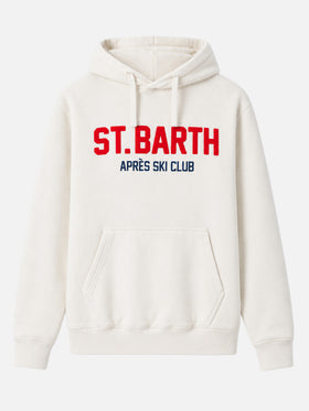 Tribeca sweatshirt with St. Barth apres ski club embroidery