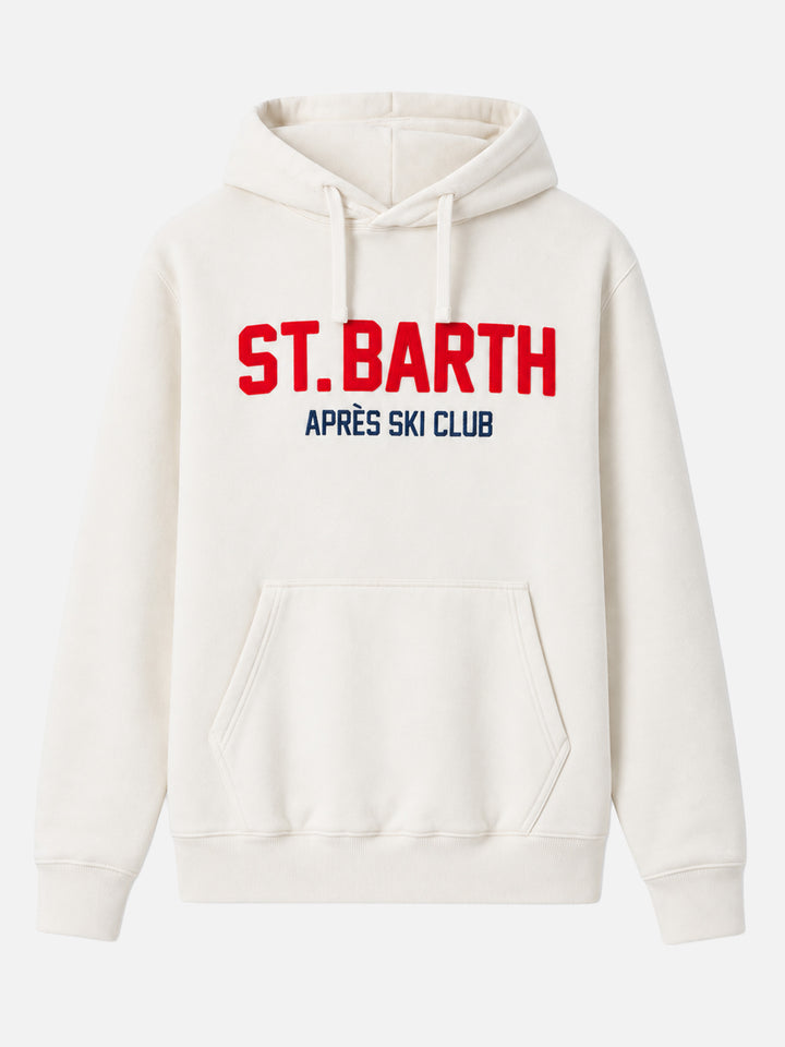 Tribeca sweatshirt with St. Barth apres ski club embroidery