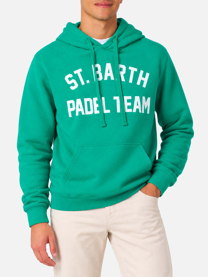 Hoodie aus Baumwolle mit St. Barth Padel Team-Print 