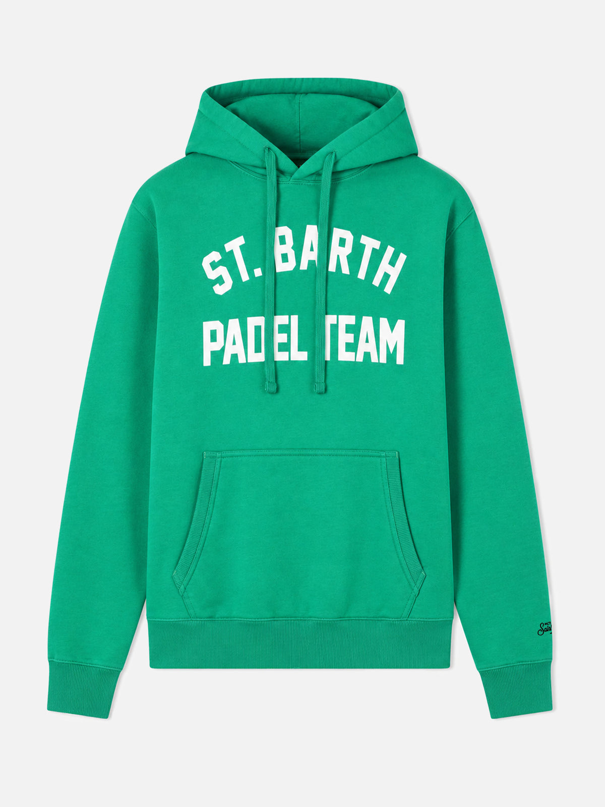 Cotton hoodie with St. Barth Padel Team print