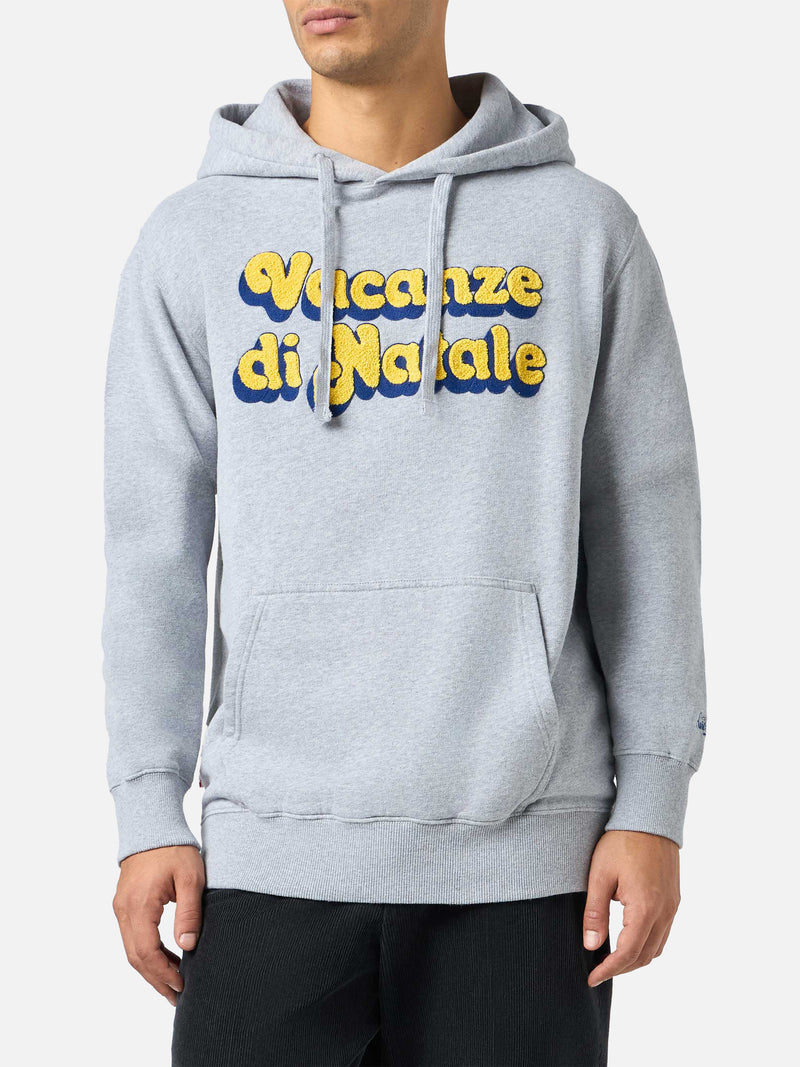 Graues Herren-Sweatshirt Tribeca mit aufgesticktem Logo Vacanze di Natale | VACANZE DI NATALE SONDERAUSGABE