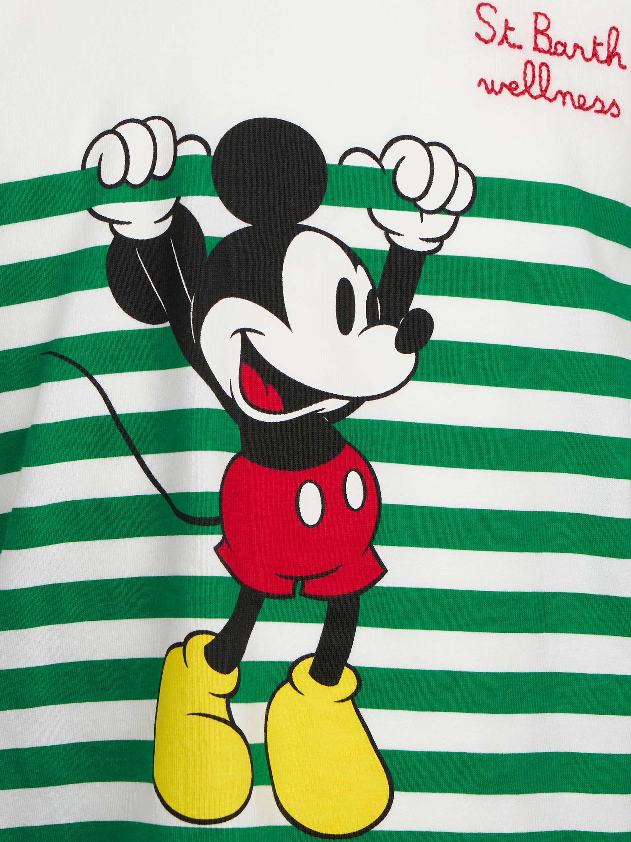 Boy cotton t-shirt with Mickey Mouse print and embroidery | DISNEY