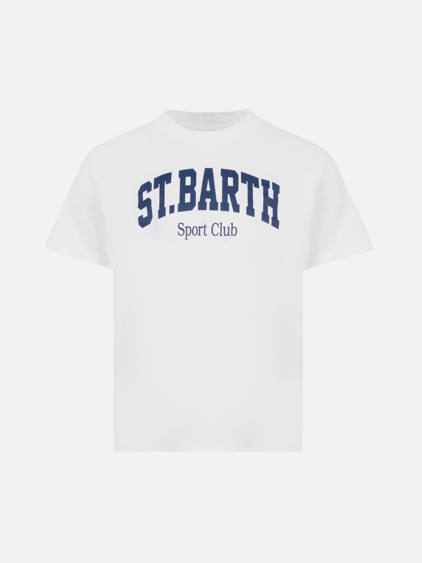 T-shirt in cotone con stampa St. Barth sport club