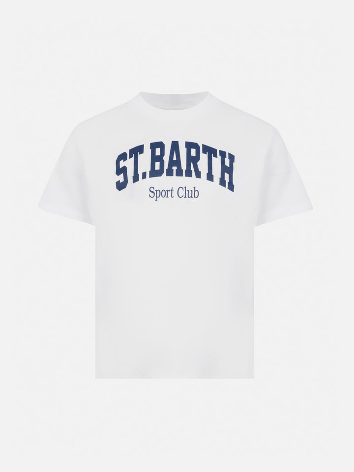 Baumwoll-T-Shirt mit St. Barth Sport Club-Print