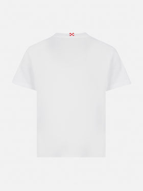 Baumwoll-T-Shirt mit St. Barth Sport Club-Print