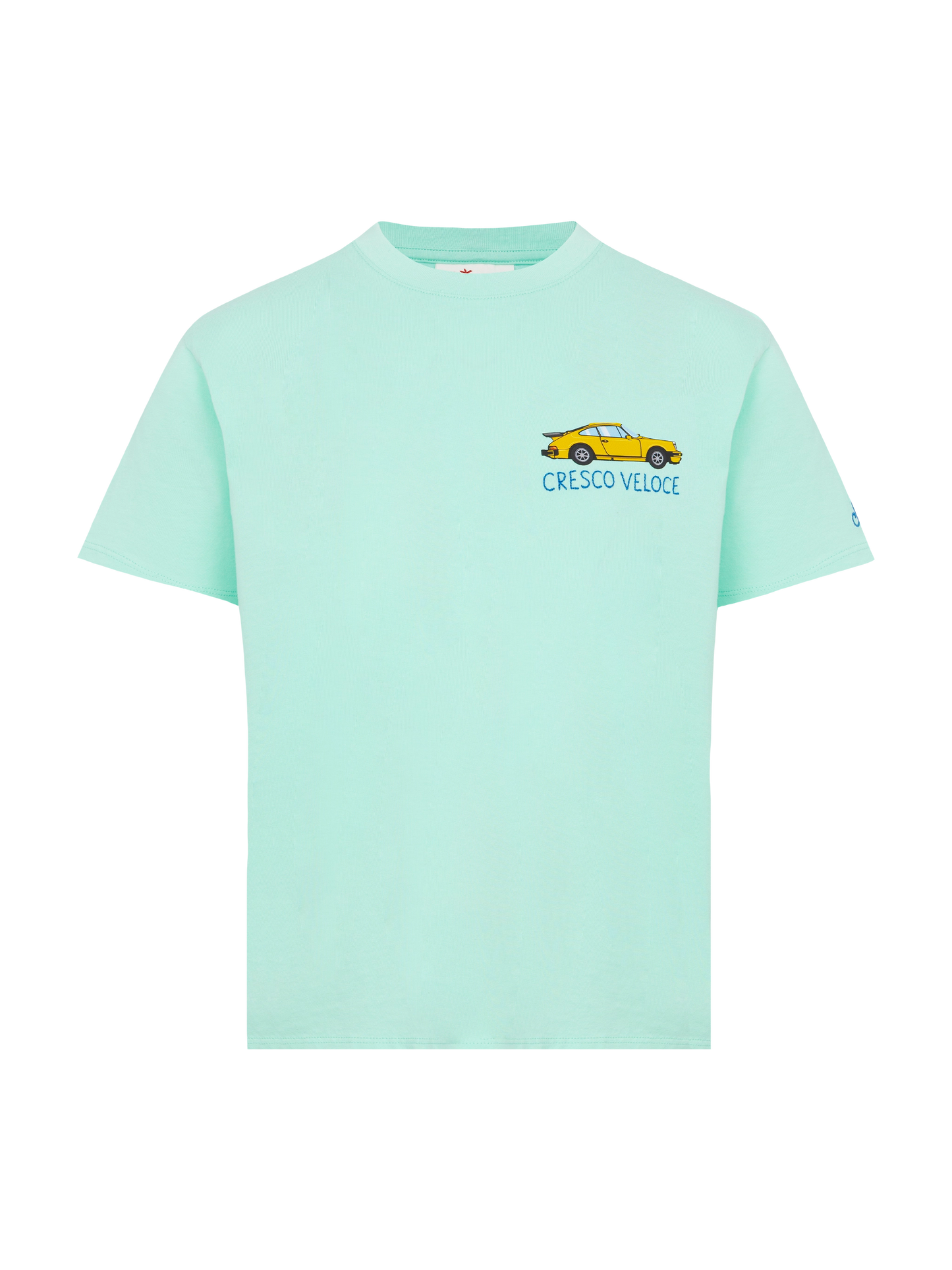 Cotton t-shirt with Cresco veloce embroidery