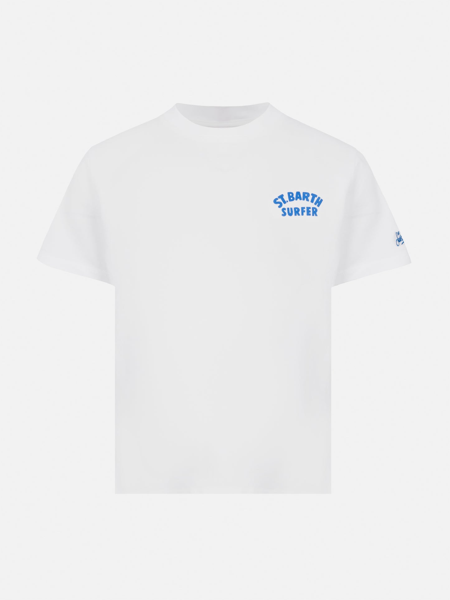 Baumwoll-T-Shirt mit St. Barth Surfer-Print
