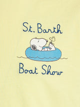 Boy cotton t-shirt with Snoopy print and St. Barth boat show embroidery | SNOOPY PEANUTS SPECIAL EDITION