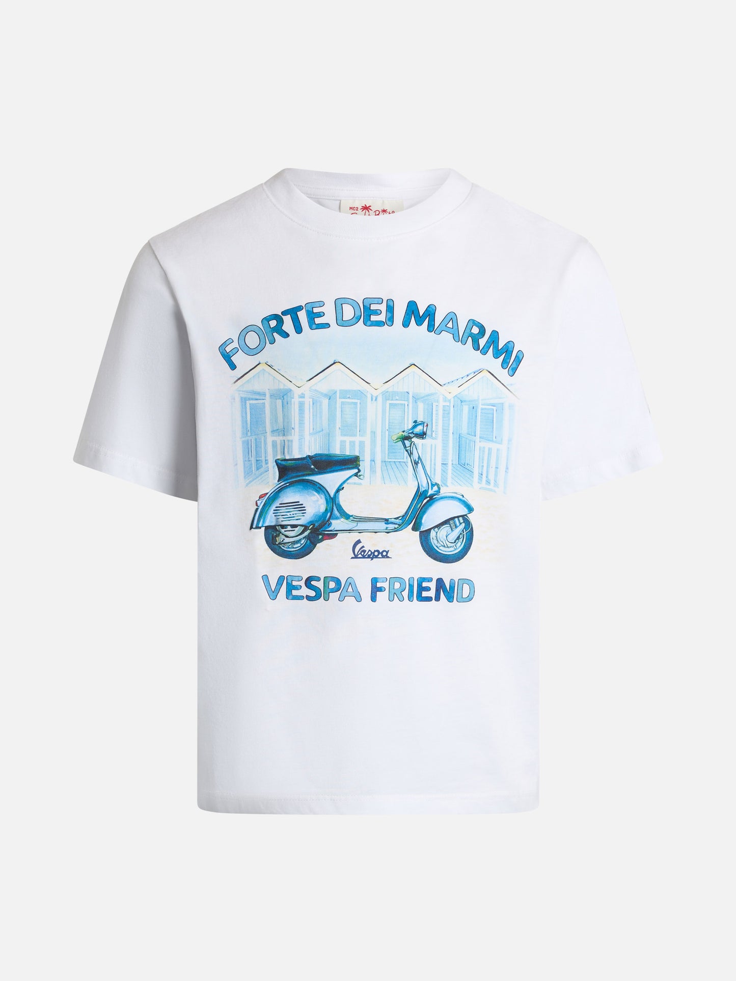 Boy cotton t-shirt with Forte dei Marmi Vespa friends print | VESPA SPECIAL EDITION - MC2 Saint Barth