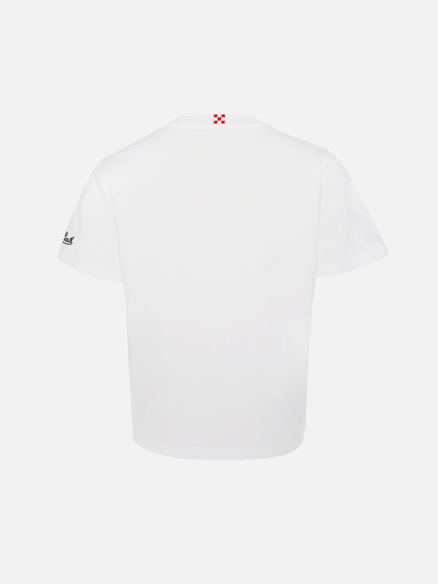 Baumwoll-T-Shirt mit Schlümpfe-Stickerei | DIE SCHLUMPF-SONDEREDITION