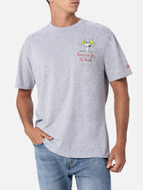 Herren-T-Shirt aus Baumwolle mit Snoopy-Aufdruck und Stickerei| SNOOPY PEANUTS™ SONDEREDITION