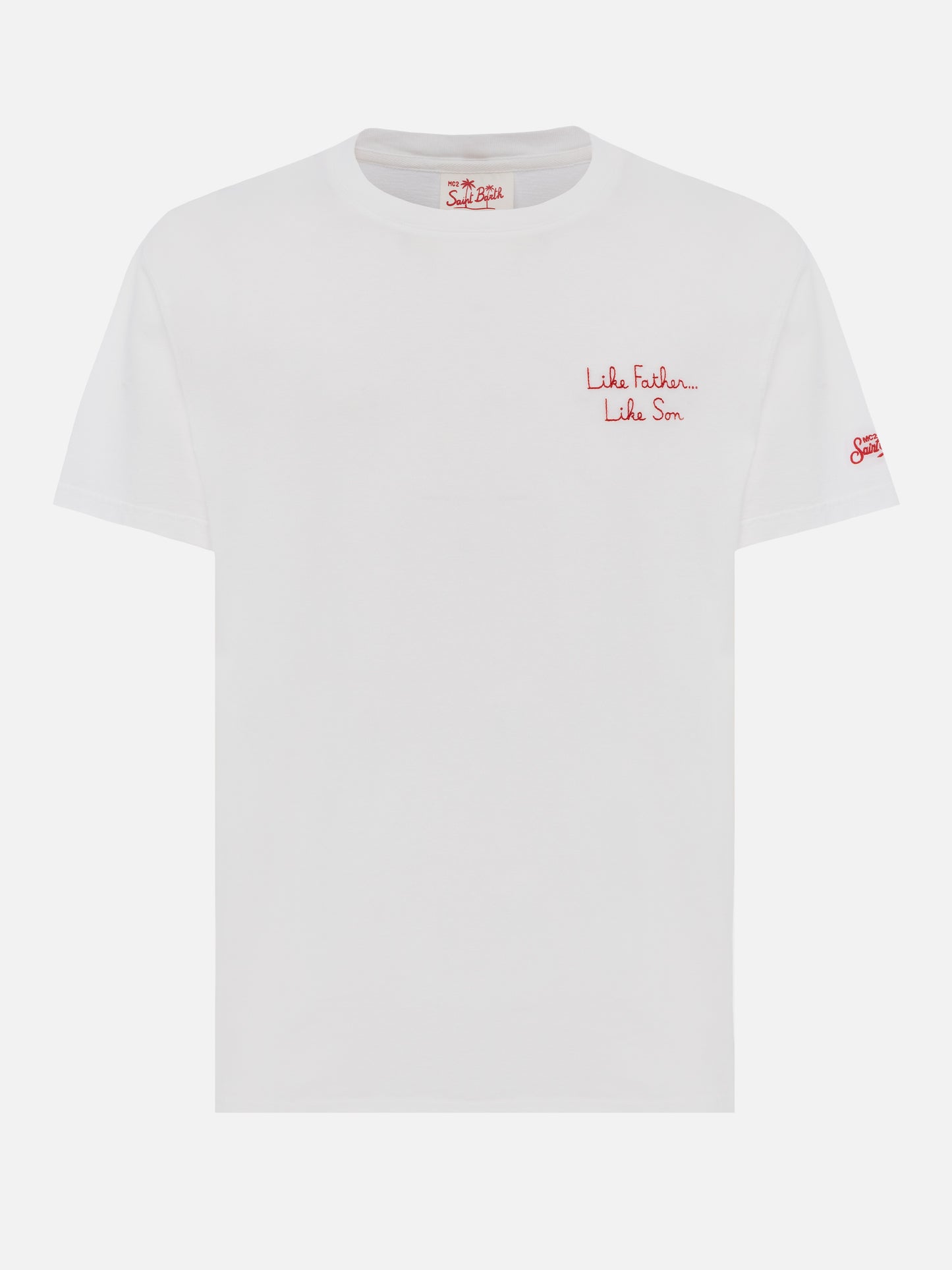 Man cotton t-shirt with The Simpson front embroidery and back print | THE SIMPSON SPECIAL EDITION