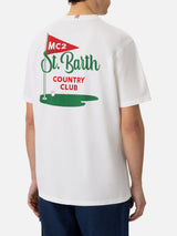 T-shirt Man in cotone con stampa St. Barth Country Club