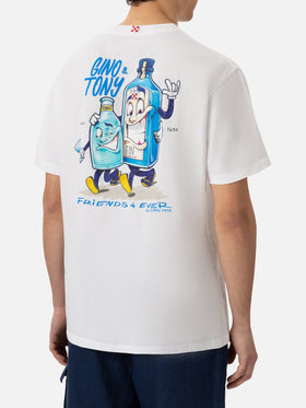 Cotton T-shirt with Gino & Tony Cryptopuppets print | CRYPTOPUPPETS SPECIAL EDITION - MC2 Saint Barth