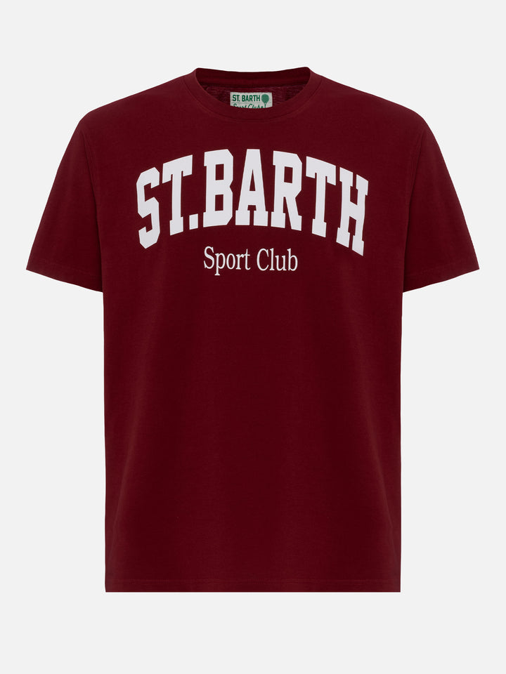 Cotton T-shirt with St. Barth Sport Club print - MC2 Saint Barth
