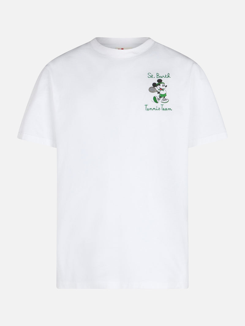 Baumwoll-T-Shirt für Herren mit Mickey Mouse-Aufdruck und Stickerei | DISNEY SPECIAL EDITION