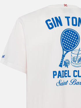 Cotton T-shirt with Gin Tonic Padel Club print