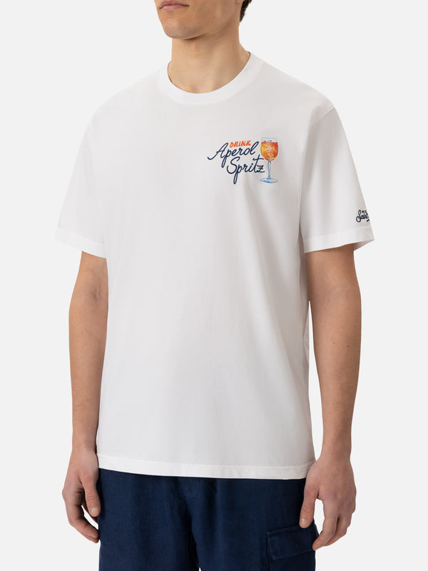 Cotton T-shirt with Aperol Spritz drink print | APEROL SPECIAL EDITION