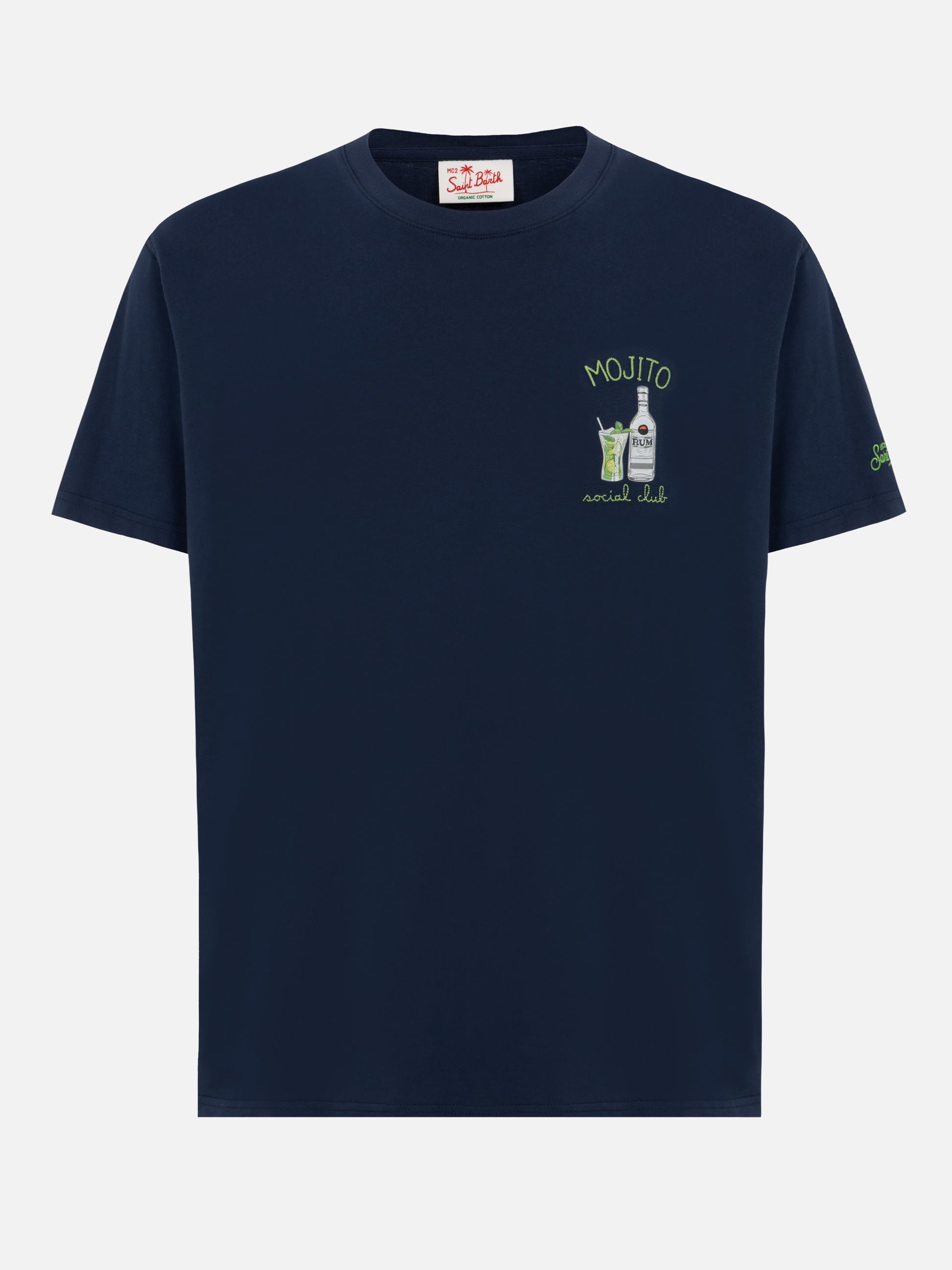 T-shirt with mojito social club embroidery – MC2 Saint Barth