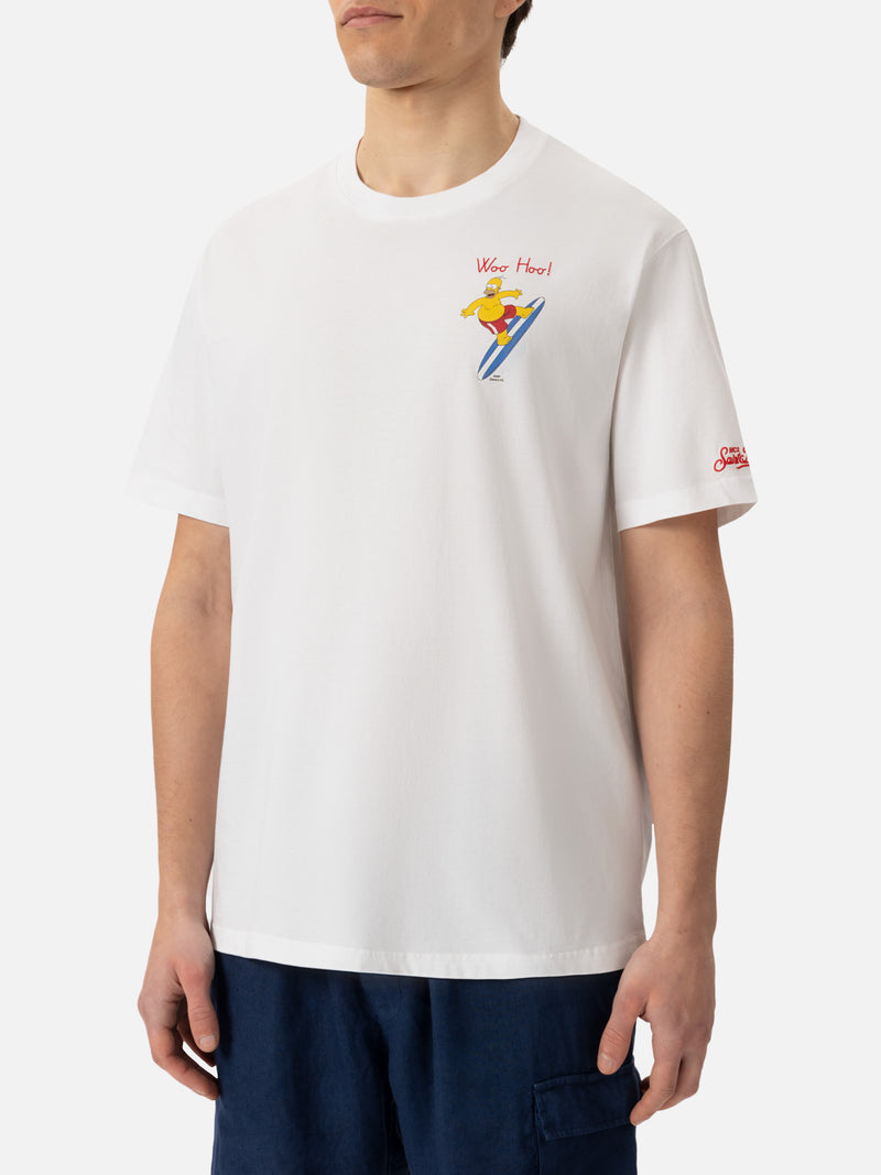 Organic cotton T-shirt with Homer surfer embroidery | THE SIMPSON SPECIAL EDITION