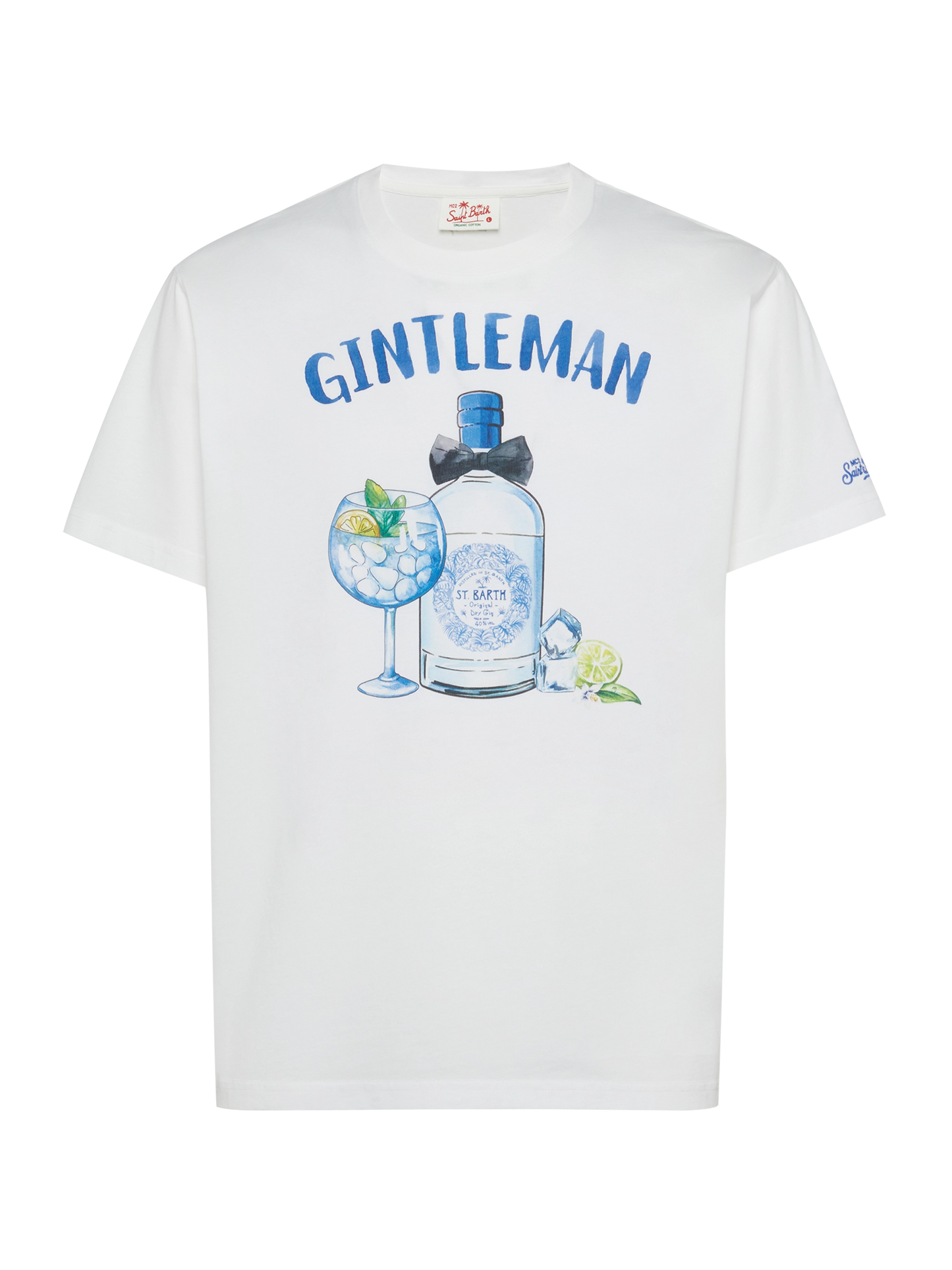 T-shirt Man in cotone con stampa "Gintleman"