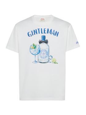 T-shirt Man in cotone con stampa "Gintleman"