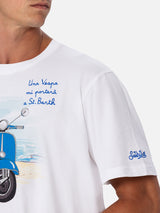 Man t-shirt with Vespa placed print and embroidery | VESPA SPECIAL EDITION