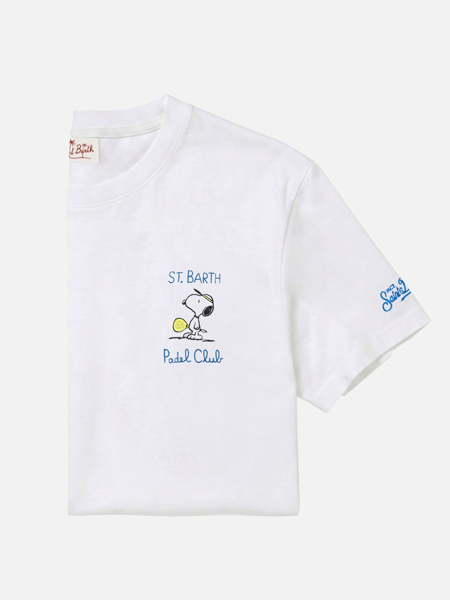 Cotton T-shirt with Snoopy padel club embroidery | SNOOPY PEANUTS® SPECIAL EDITION
