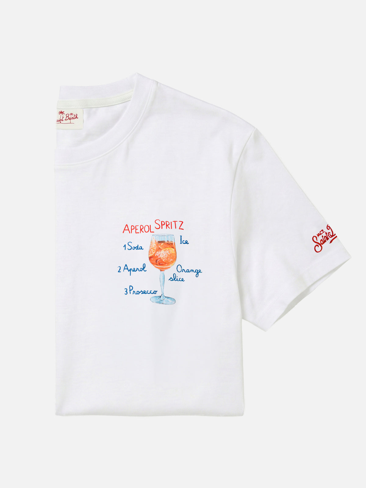 T-Shirt mit Spritz-Print und Stickerei | Special Edition 